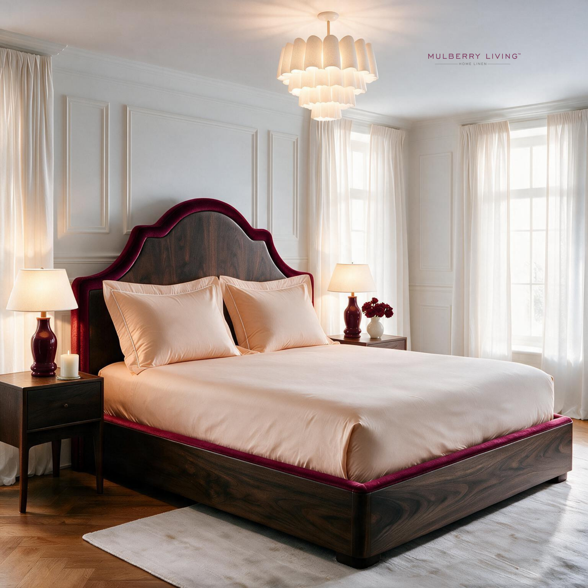 Breathable Sateen Super King Fitted Bedsheet Set | Includes 2 Pillow Covers
