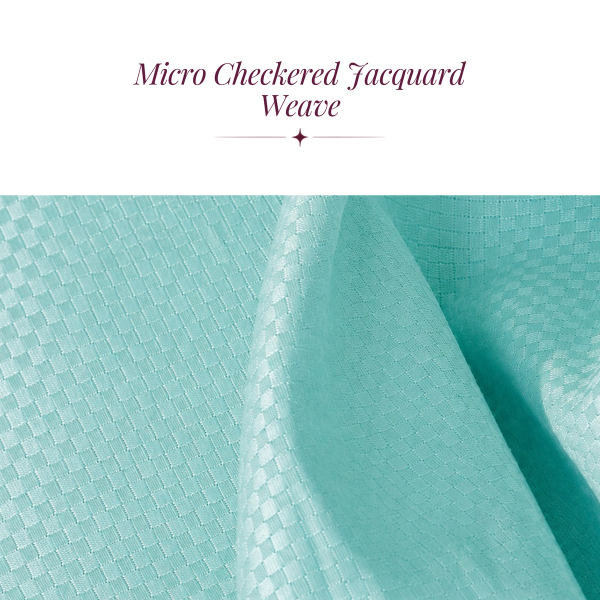 Micro  Checkered Super King Sateen Elastic Fitted Bedsheet Set with 2 Pillow Covers – Soft & Breathable
