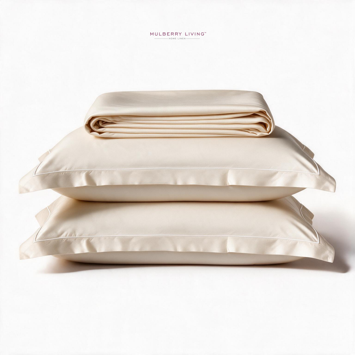 Minimal Solid Super Sateen Bedsheet Set with 2 Pillow Covers – Soft & Breathable