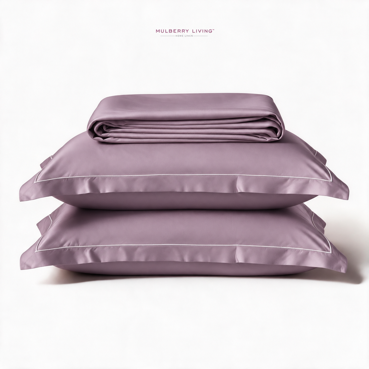 Minimal Solid Super Sateen Bedsheet Set with 2 Pillow Covers – Soft & Breathable
