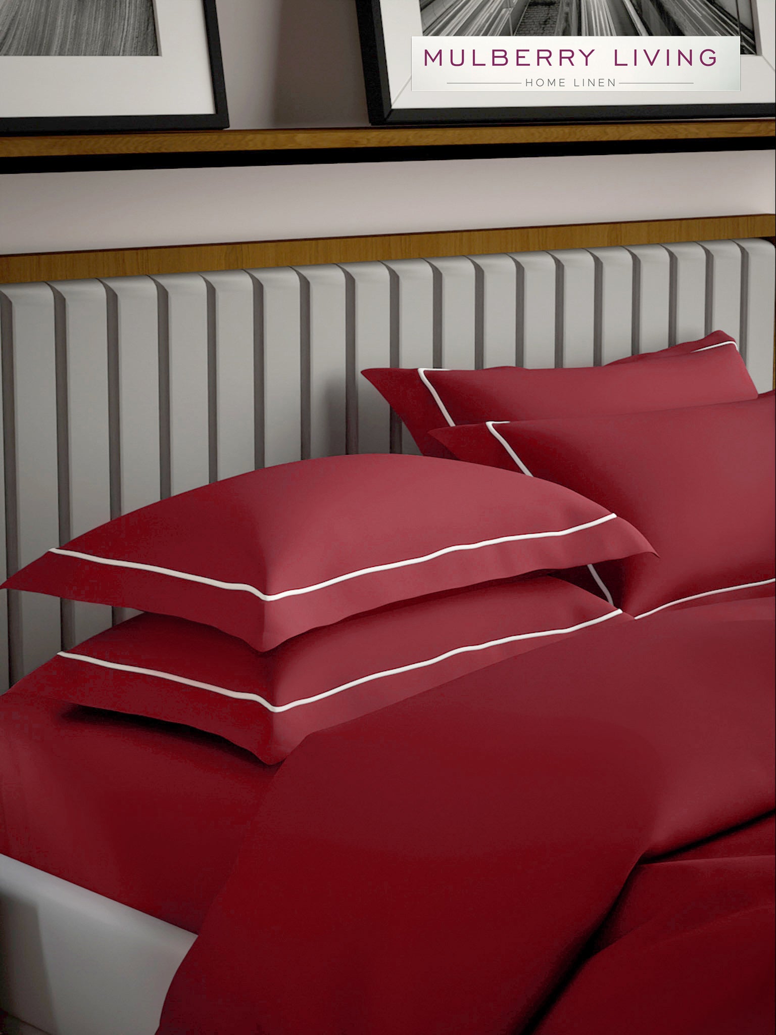 Serenity Solids 100% Cotton Satin Weave Super King Elastic Fitted Bedsheet Set with 2 Pillow Covers - 250TC, 78 x 72 x 12 Inches