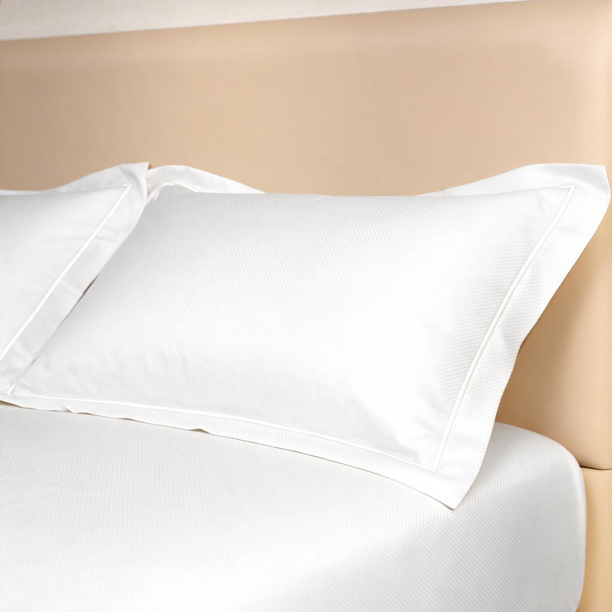 Micro  Checkered Super King Sateen Elastic Fitted Bedsheet Set with 2 Pillow Covers – Soft & Breathable