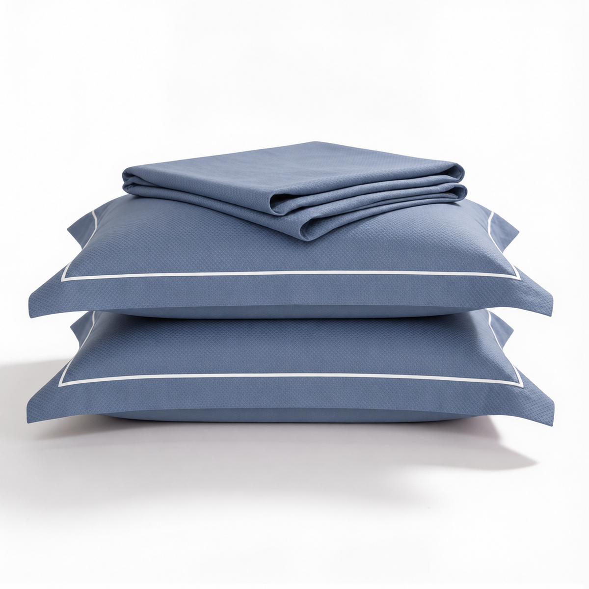 Micro  Checkered Super King Sateen Bedsheet Set with 2 Pillow Covers – Soft & Breathable