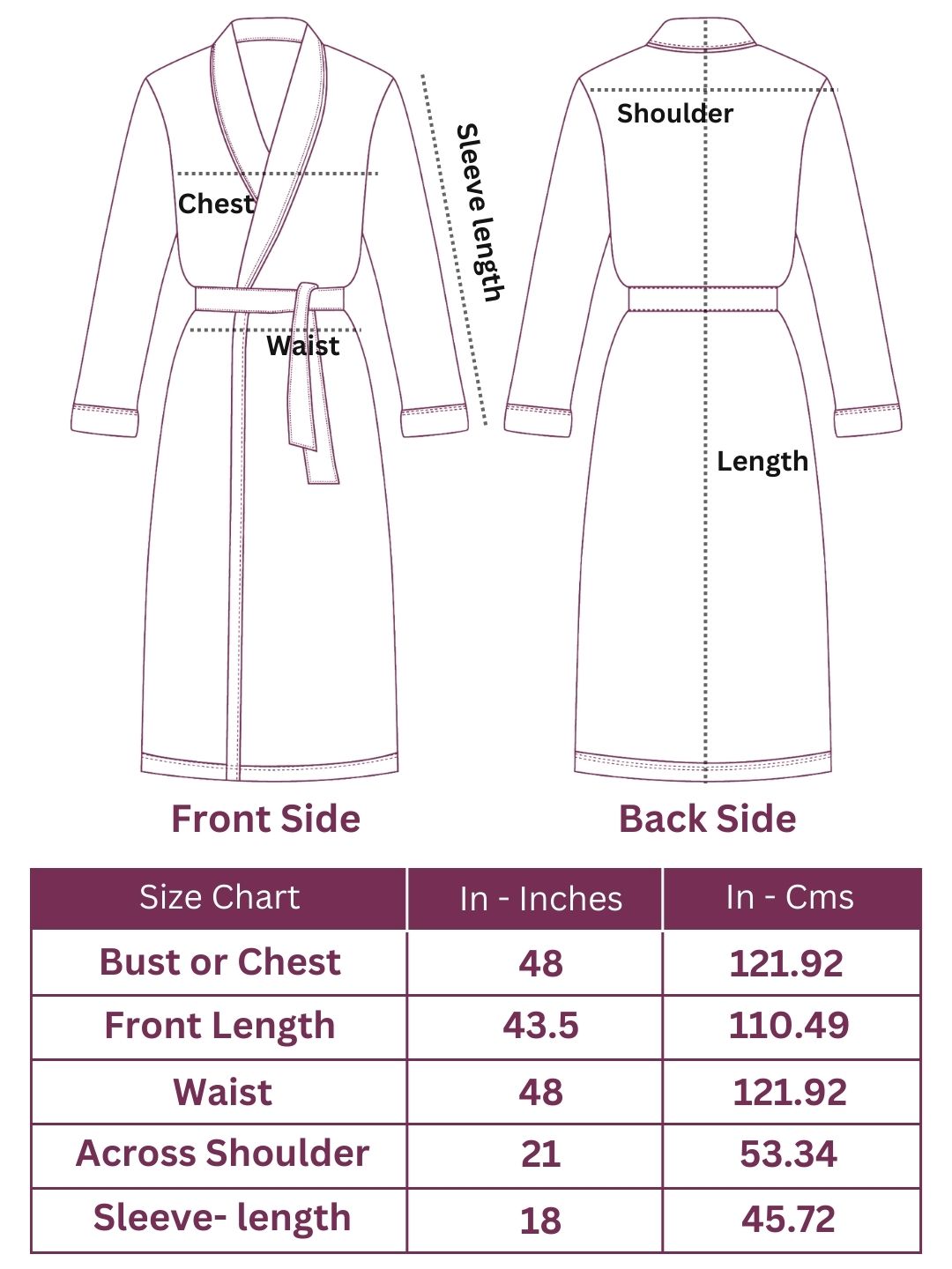 Bamboo Bliss Terry Bath Robe - Bamboo Cotton, Ultra-Soft & Lightweight, Unisex Free Size
