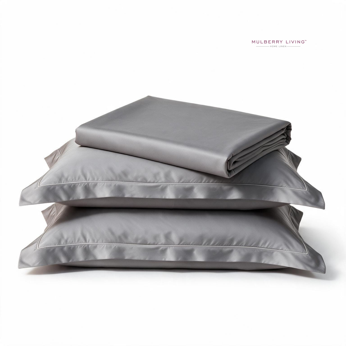 Eco-Friendly Tencel Sateen Super King Bedsheet Set with 2 Pillow Covers – Cooling, Ultra-Soft & Silky Smooth