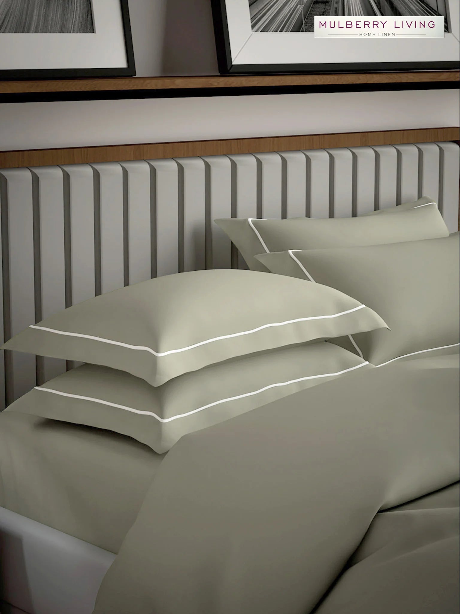 Serenity Solids 100% Cotton Sateen Weave Bedsheet Set with 2 Pillow Covers, 250TC