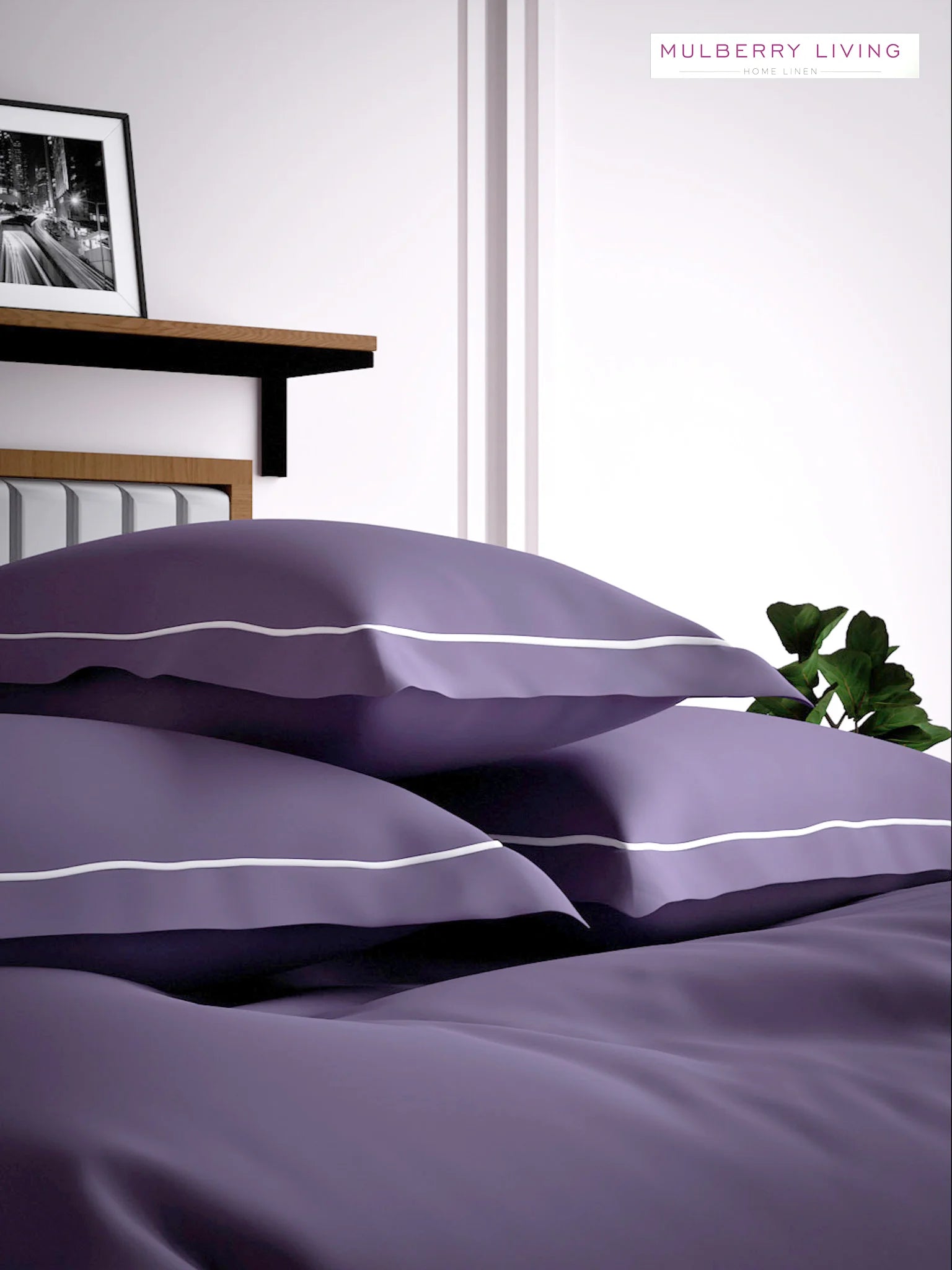 Serenity Solids 100% Cotton Sateen Weave Bedsheet Set with 2 Pillow Covers, 250TC