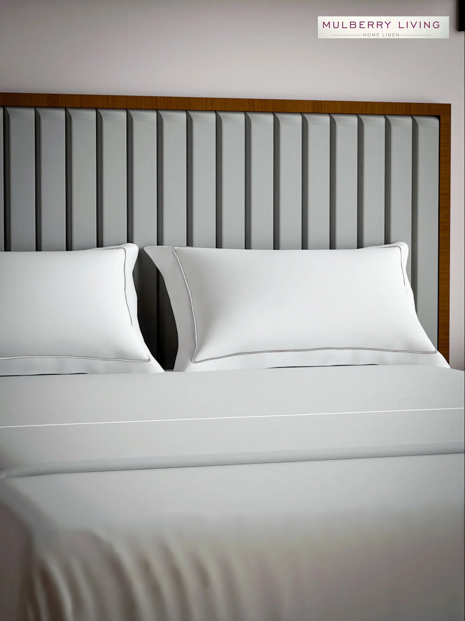 Serenity Solids 100% Cotton Sateen Weave Bedsheet Set with 2 Pillow Covers, 250TC