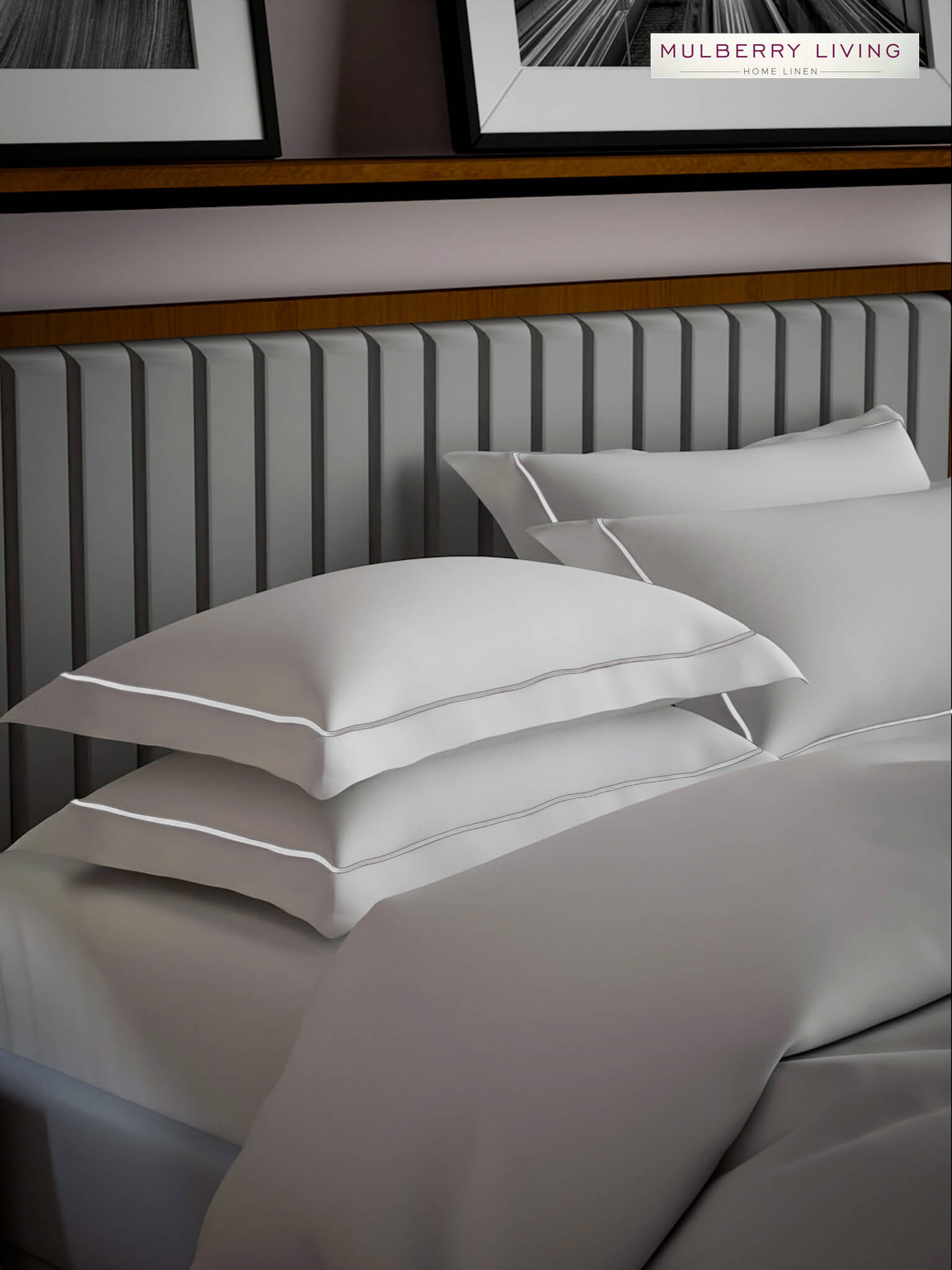 Serenity Solids 100% Cotton Satin Weave Super King Elastic Fitted Bedsheet Set with 2 Pillow Covers - 250TC, 78 x 72 x 12 Inches