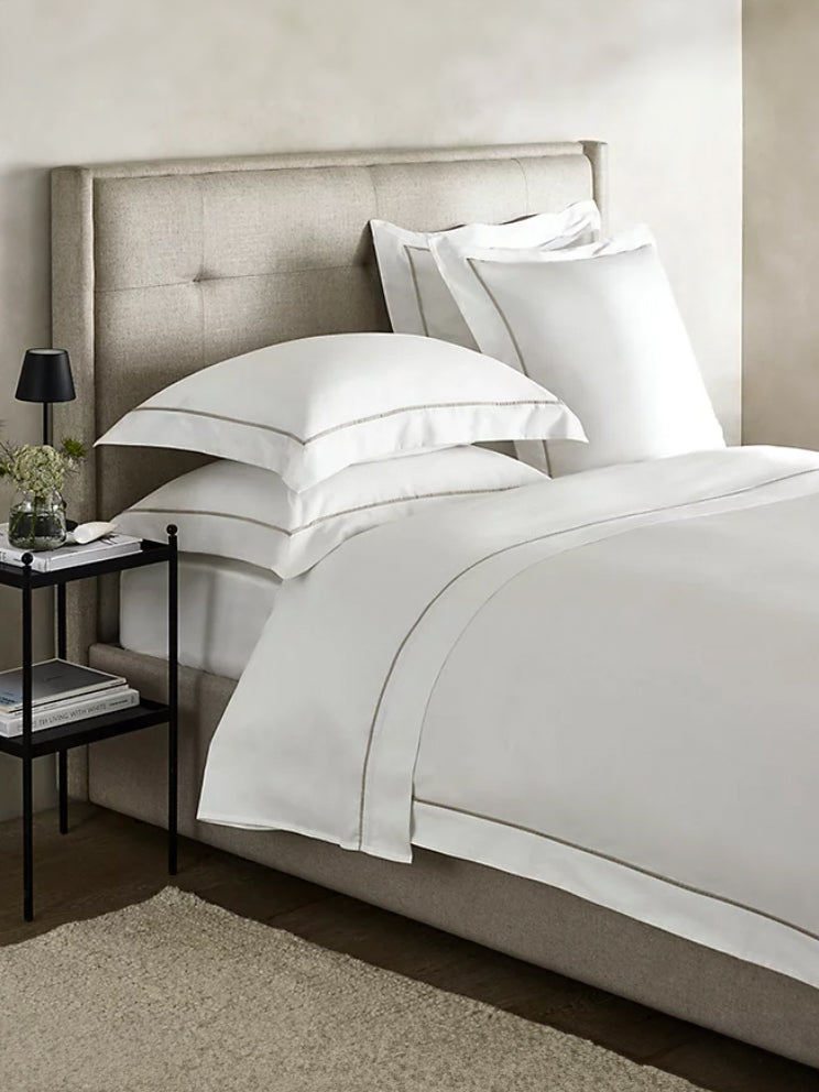 Pure Essence 100% Cotton Super King Bedsheet Set with 2 Pillow Covers - 1000TC, White