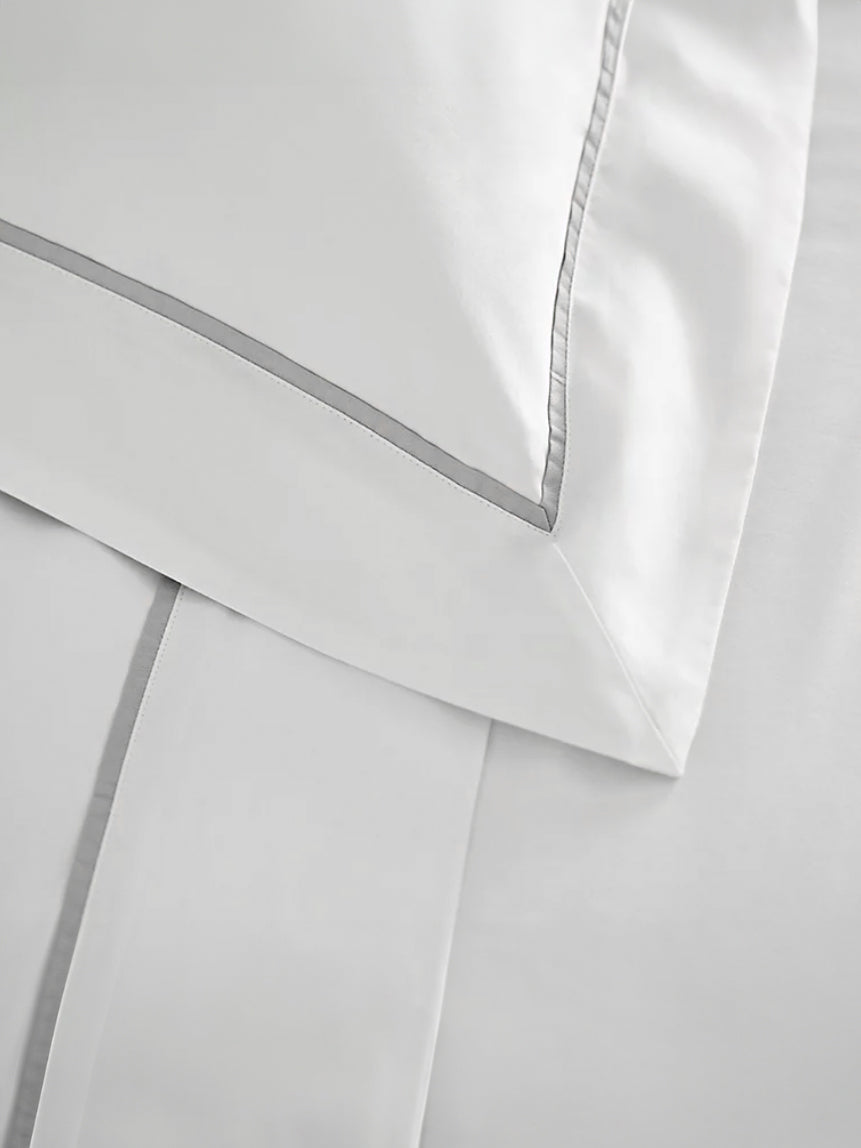 Pure Essence 100% Cotton Super King Bedsheet Set with 2 Pillow Covers - 1000TC, White