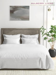 Pure Essence 100% Cotton Super King White Duvet Cover - 1000TC, 90 x 108 Inches