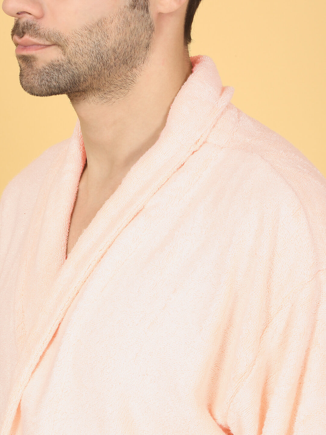 Bamboo Bliss Terry Bath Robe - Bamboo Cotton, Ultra-Soft & Lightweight, Unisex Free Size