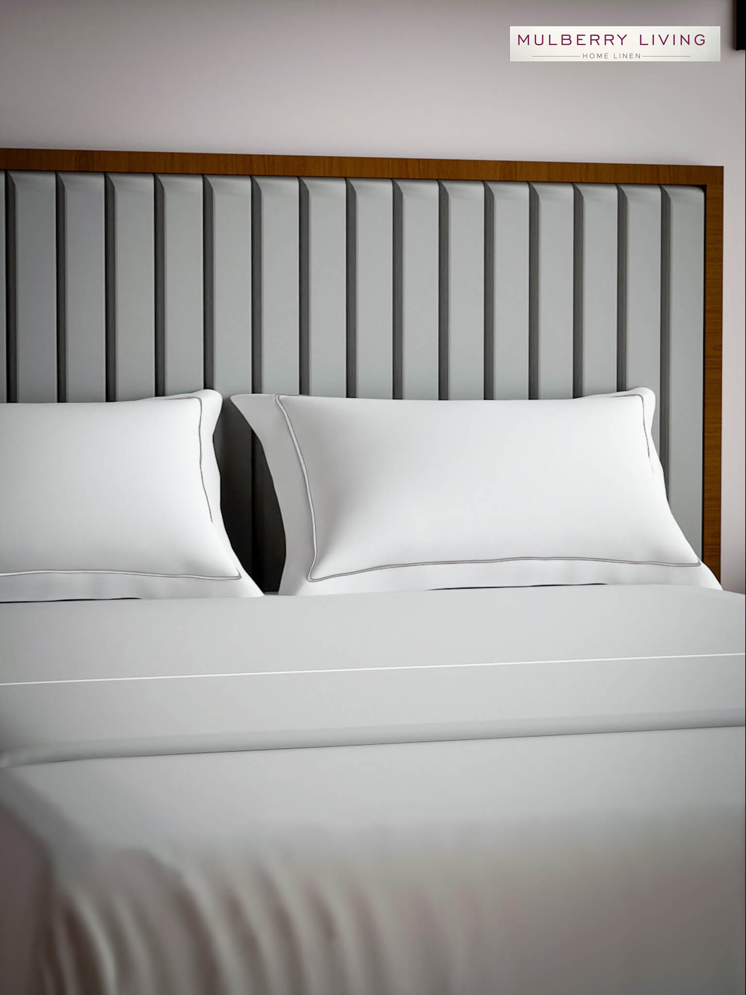 Serenity Solids Pillow Covers (Set of 2) - 100% Cotton, 250TC, Soft & Breathable