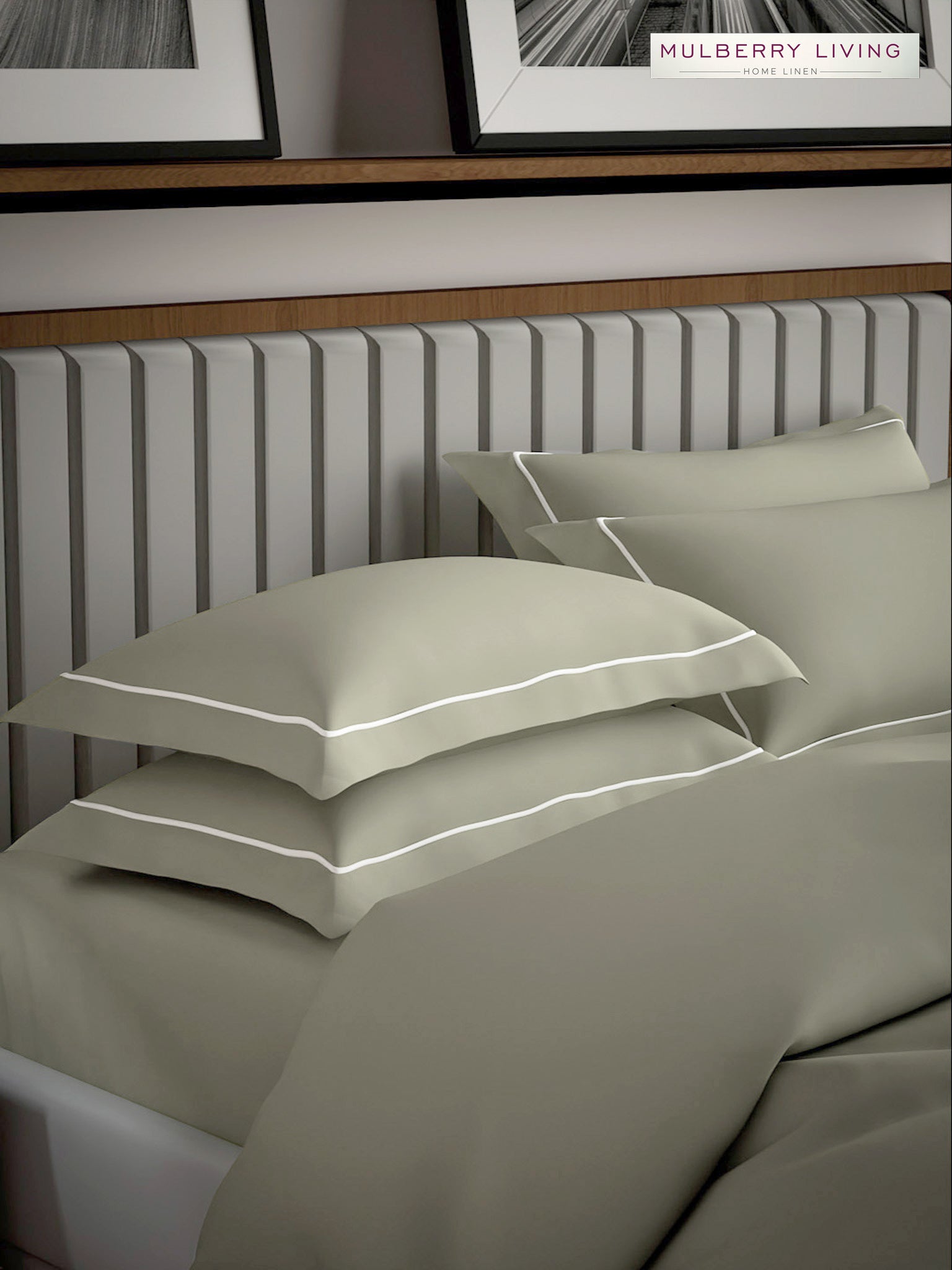 Serenity Solids Pillow Covers (Set of 2) - 100% Cotton, 250TC, Soft & Breathable