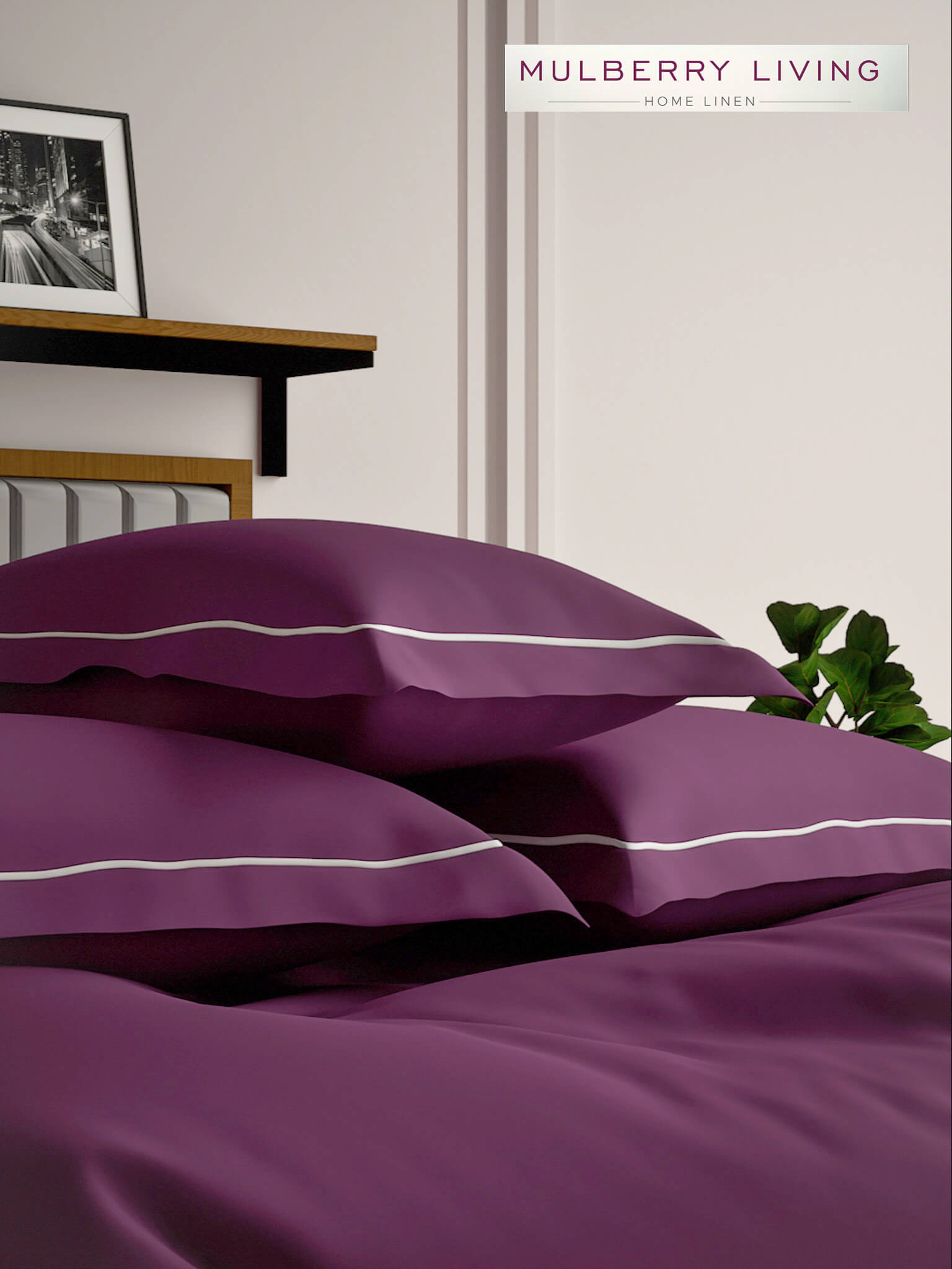 Serenity Solids Pillow Covers (Set of 2) - 100% Cotton, 250TC, Soft & Breathable