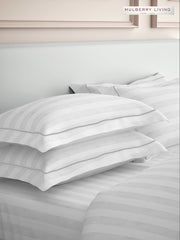 Elysian Stripes Pillow Covers (Set of 2) - 100% Cotton, 300TC, Ultra-Soft & Breathable