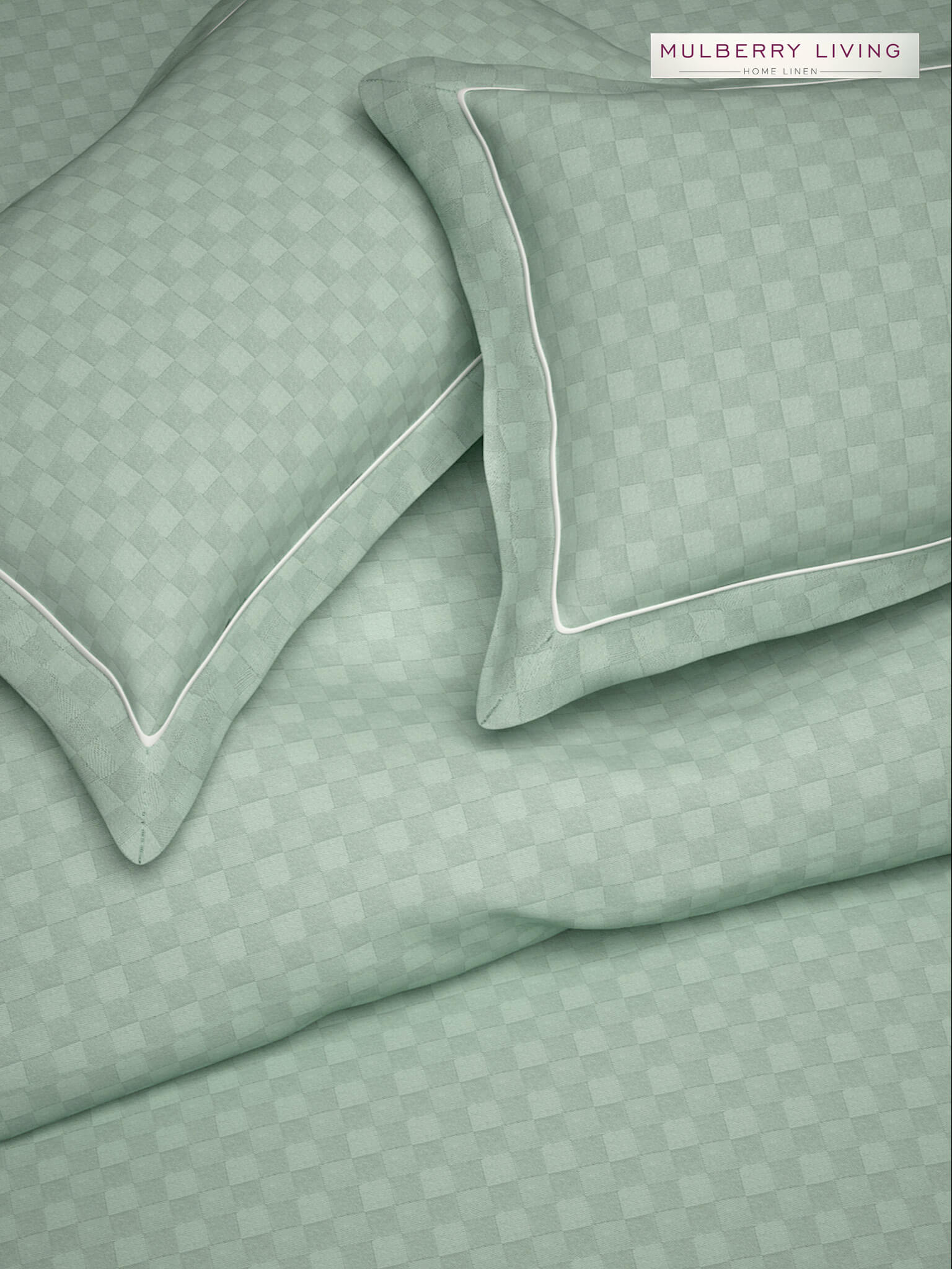 Urban Grid Pillow Covers (Set of 2) - 100% Cotton, 300TC, Ultra-Soft & Breathable