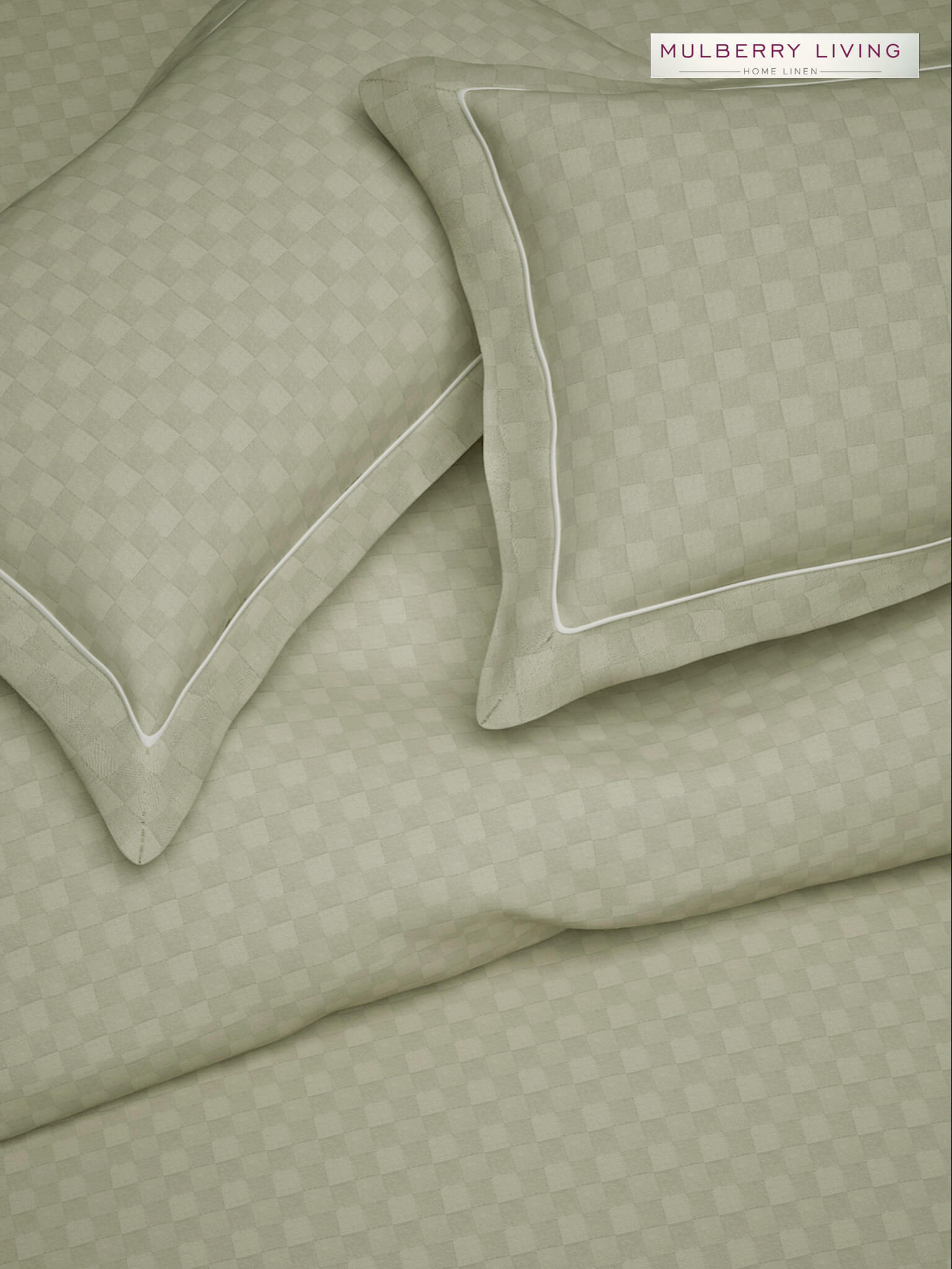 Urban Grid Pillow Covers (Set of 2) - 100% Cotton, 300TC, Ultra-Soft & Breathable