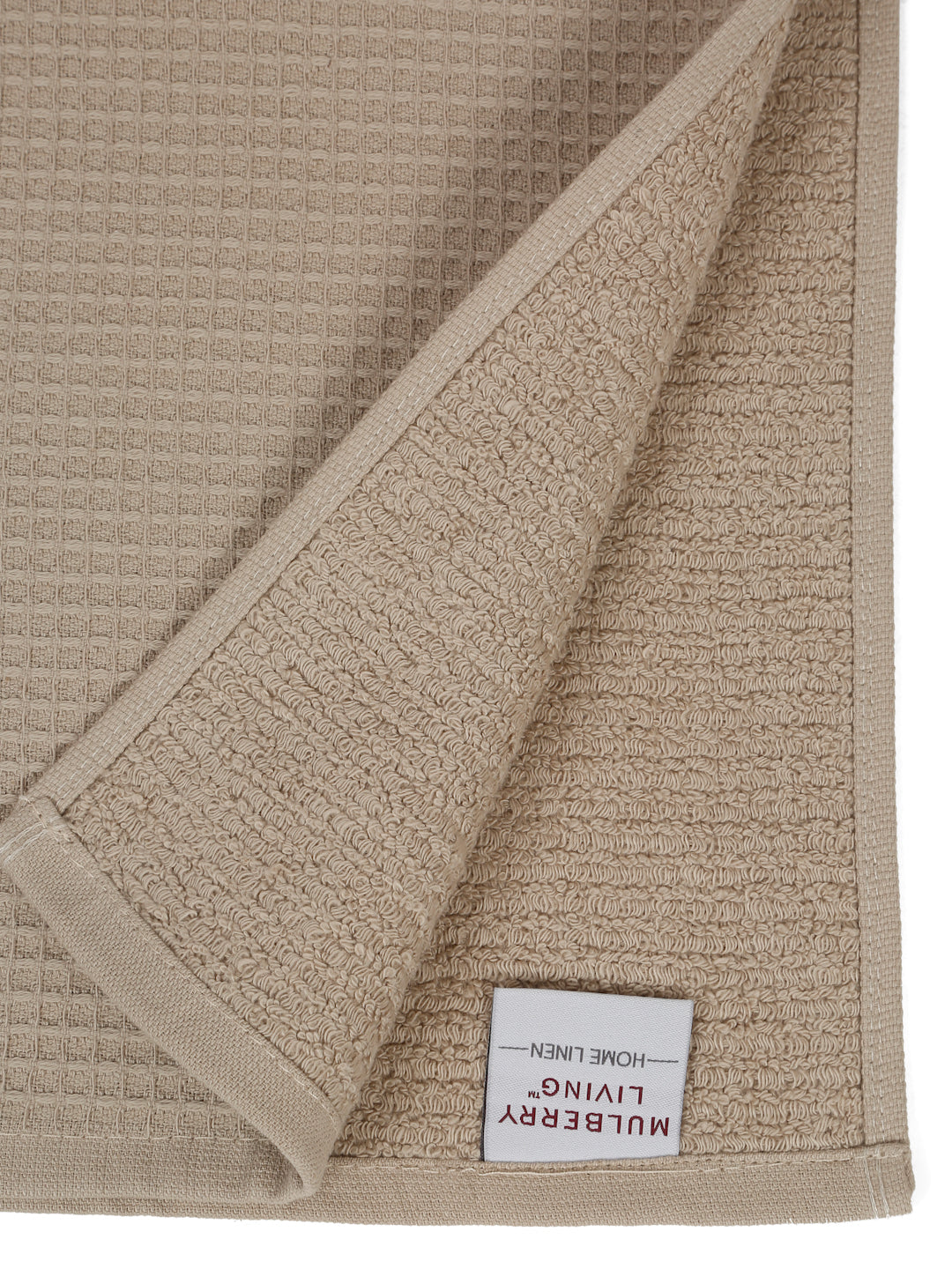 Waffle Comfort Bath Towels (Set of 2) - Soft, Quick Dry, 450 GSM