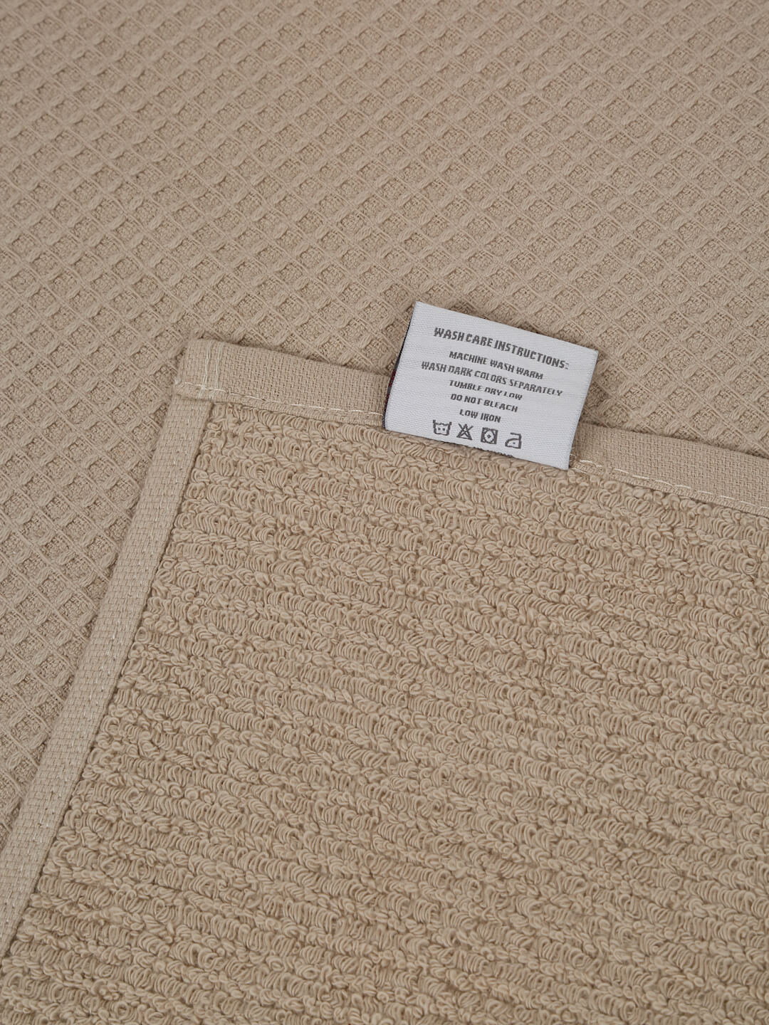 Waffle Comfort Bath Towels (Set of 2) - Soft, Quick Dry, 450 GSM