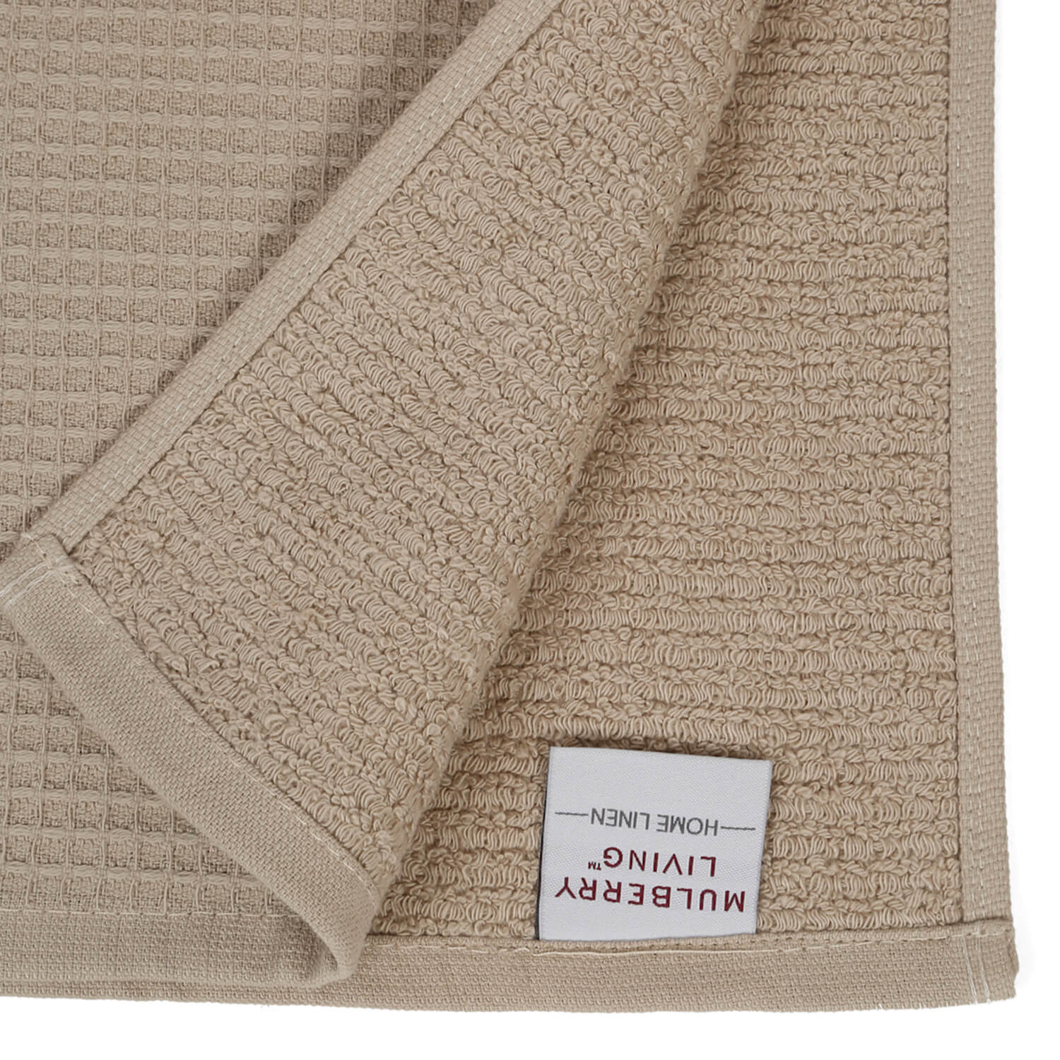 Waffle Comfort Bath Towels (Set of 2) - Soft, Quick Dry, 450 GSM