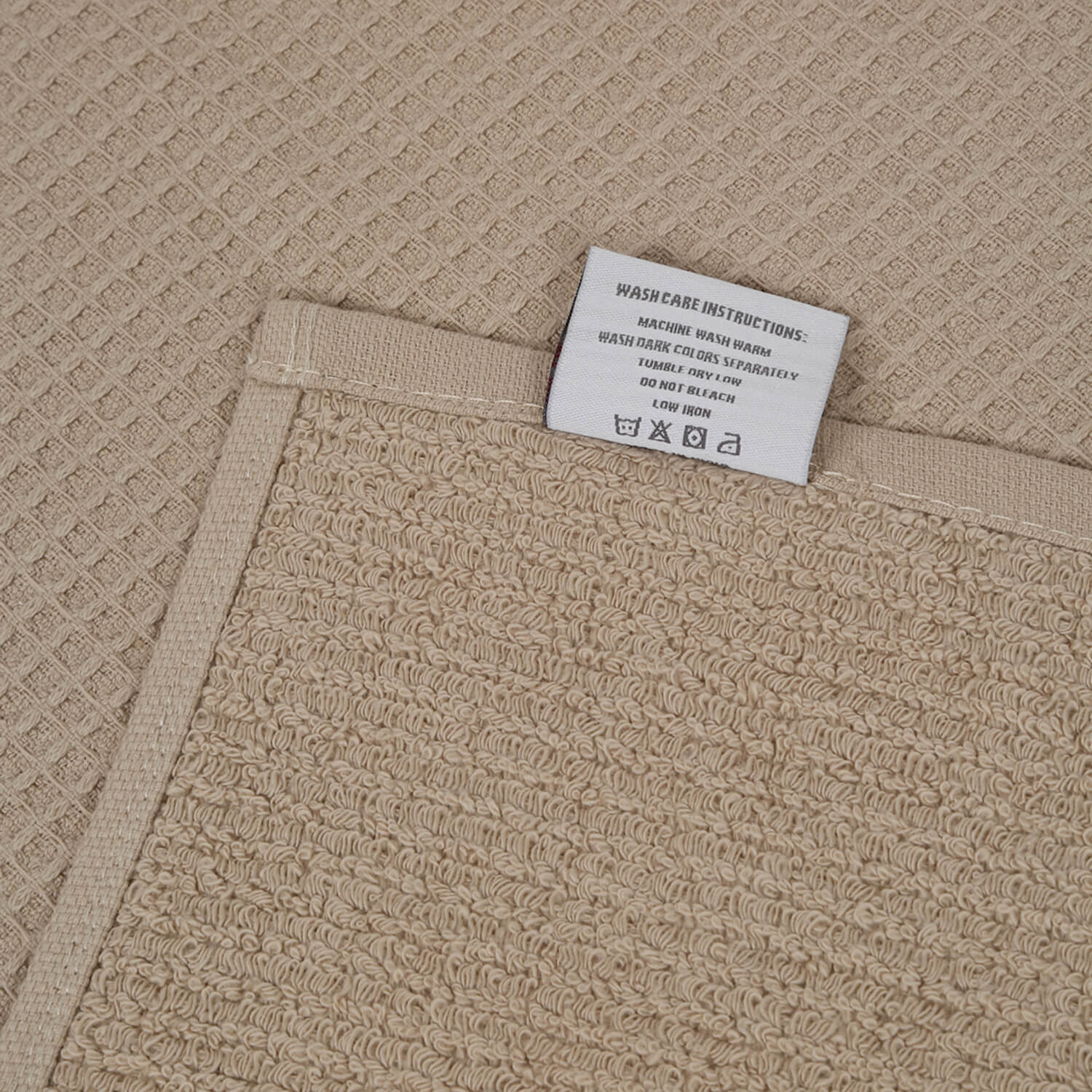 Waffle Comfort Bath Towels (Set of 2) - Soft, Quick Dry, 450 GSM