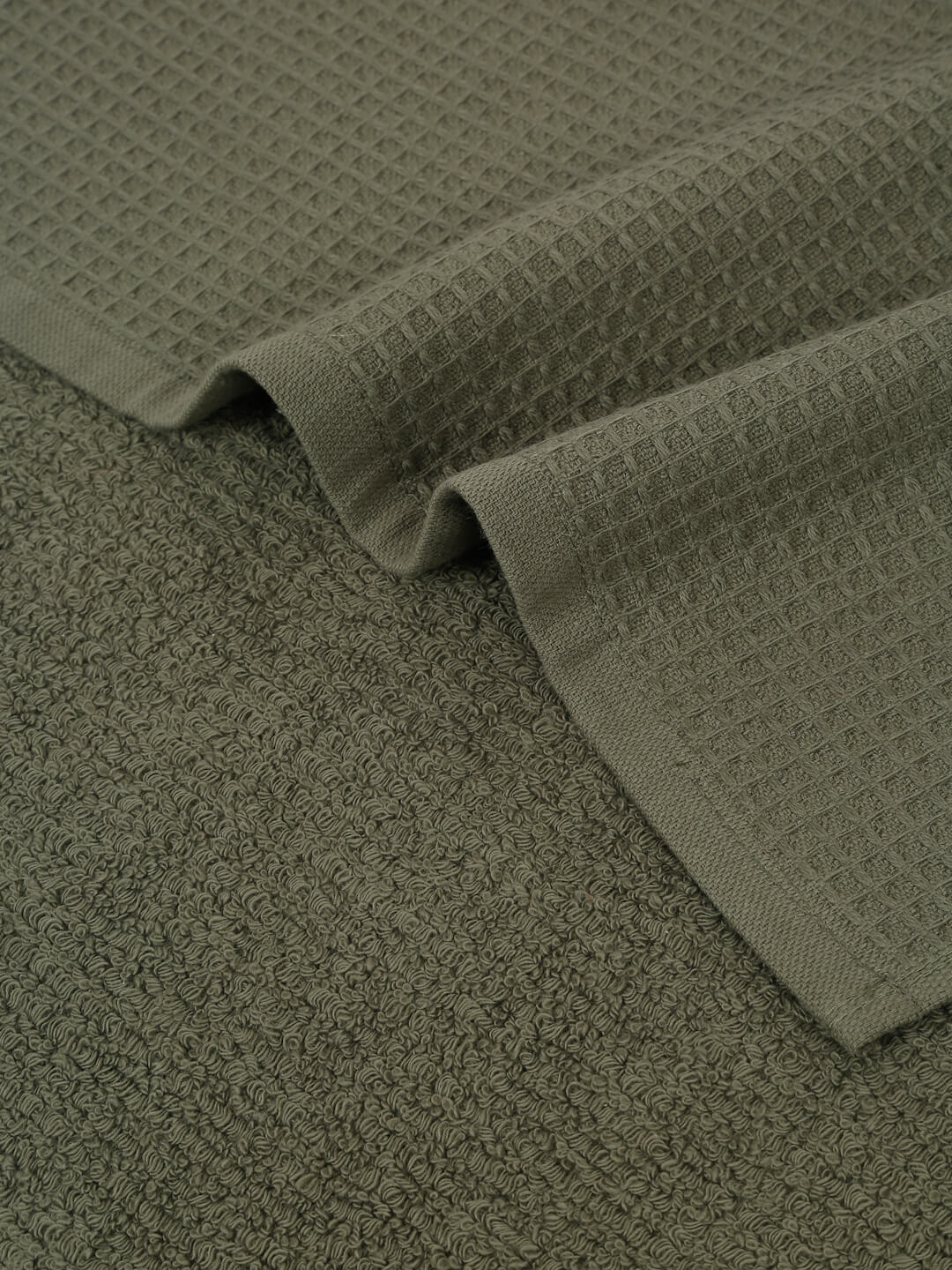 Waffle Comfort Bath Towels (Set of 2) - Soft, Quick Dry, 450 GSM