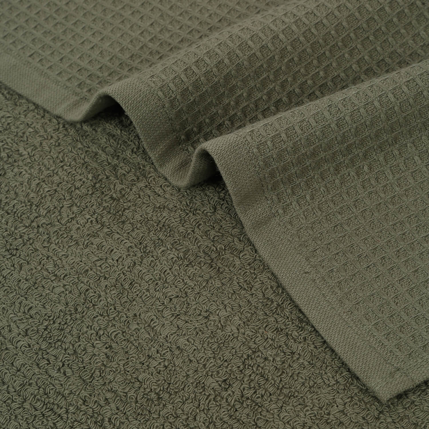 Waffle Comfort Hand Towels (Set of 4) - Soft, Quick Dry, 450 GSM