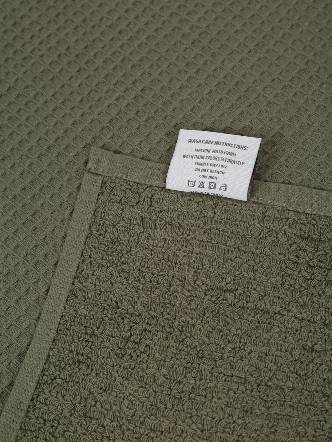 Waffle Comfort Hand Towels (Set of 4) - Soft, Quick Dry, 450 GSM