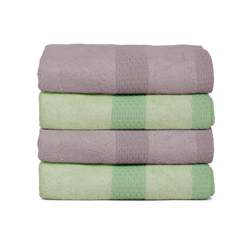 Bamboo Bliss Hand Towels - Set of 4, Ultra Soft, Lightweight, 525 GSM