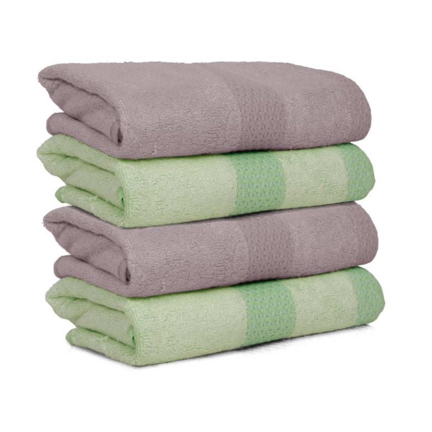 Bamboo Bliss Hand Towels - Set of 4, Ultra Soft, Lightweight, 525 GSM