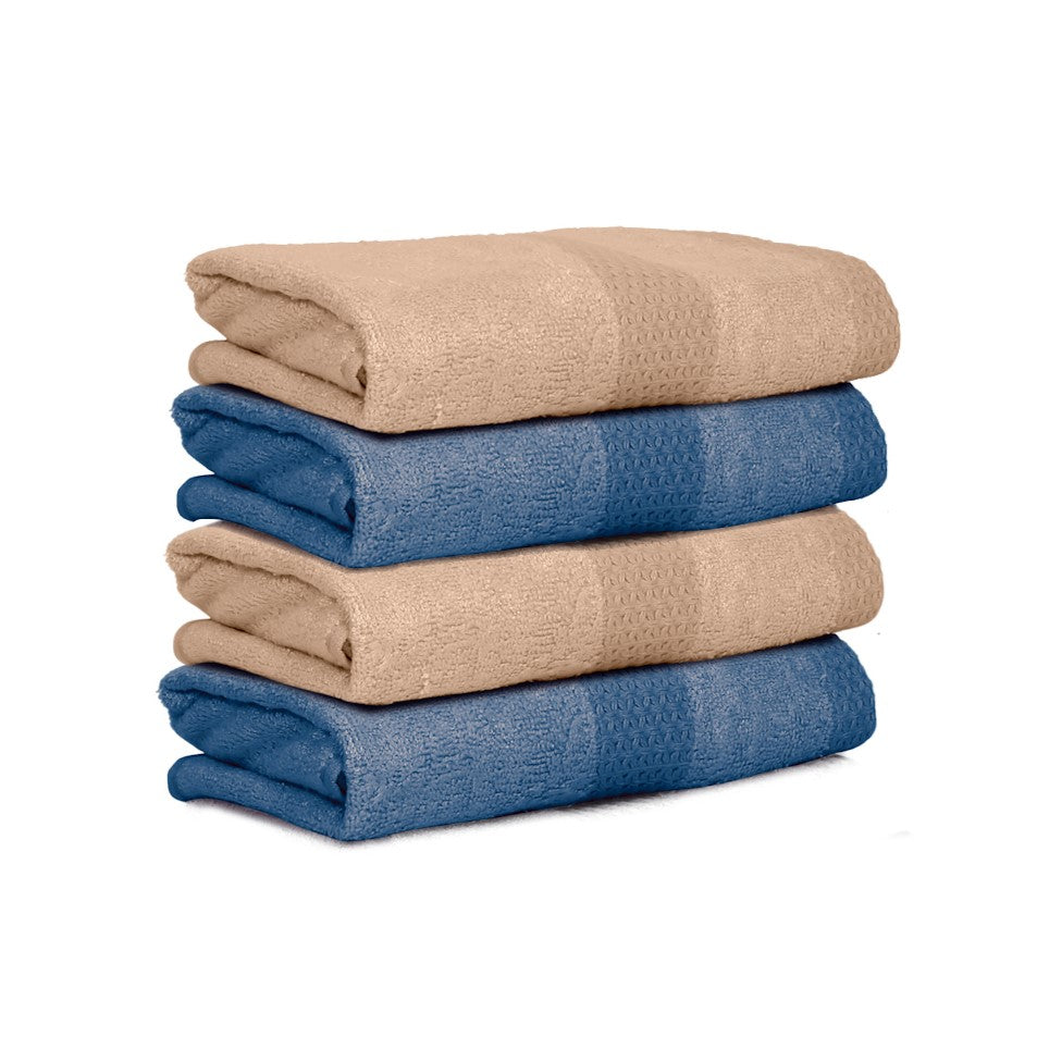 Bamboo Bliss Hand Towels - Set of 4, Ultra Soft, Lightweight, 525 GSM