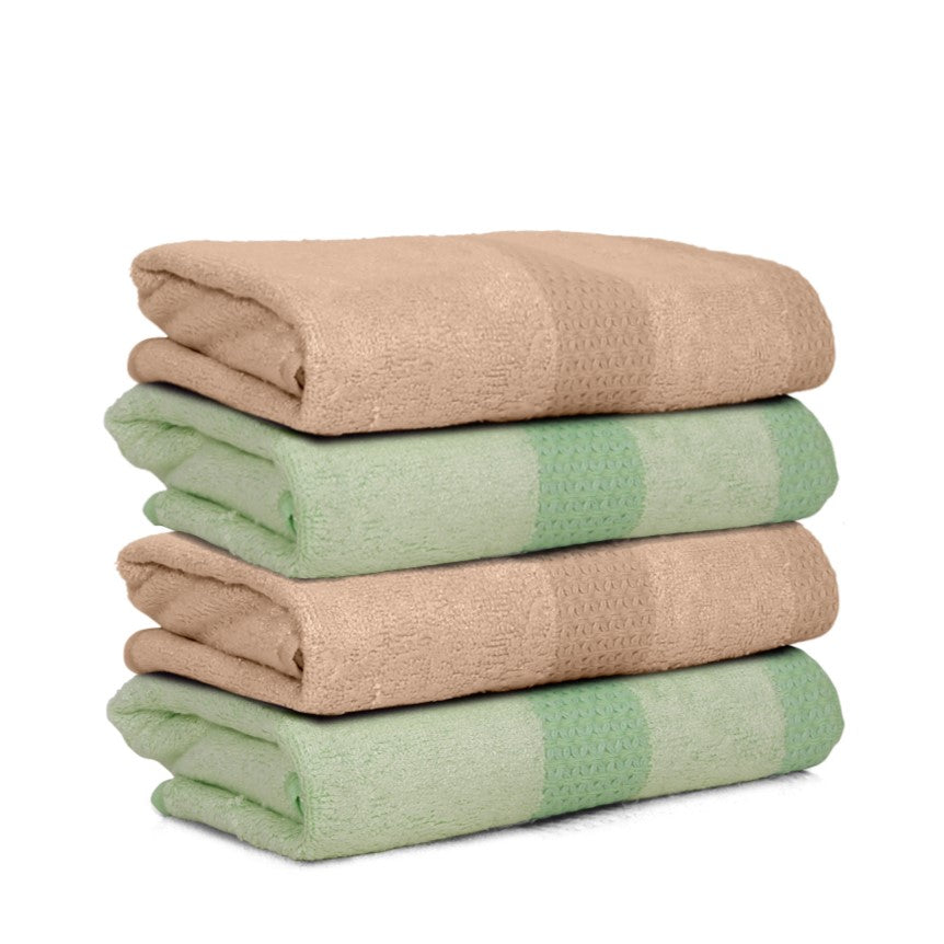 Bamboo Bliss Hand Towels - Set of 4, Ultra Soft, Lightweight, 525 GSM