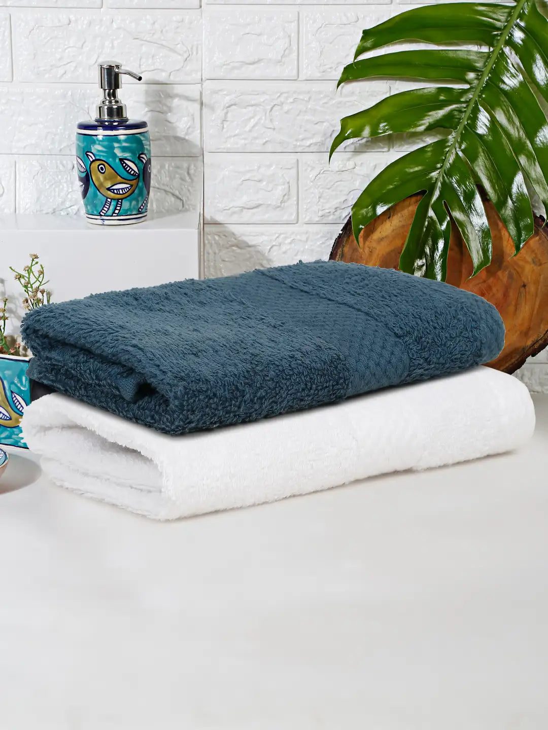 Terry Luxe Bath Towels (Set of 2) - Ultra Soft, Lightweight, 550 GSM