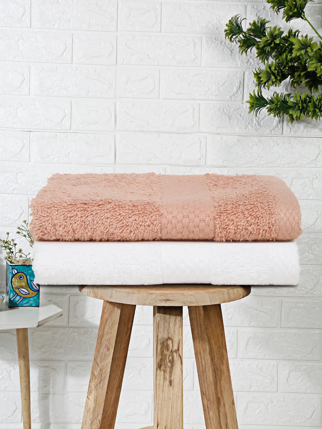 Terry Luxe Bath Towels (Set of 2) - Ultra Soft, Lightweight, 550 GSM