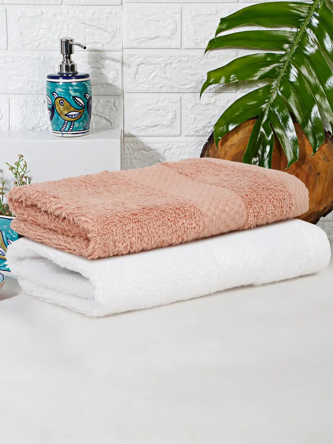 Terry Luxe Bath Towels (Set of 2) - Ultra Soft, Lightweight, 550 GSM