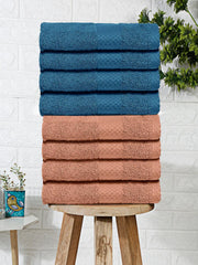 Terry Luxe Face Towels (Set of 8) - Ultra Soft, Lightweight, 550 GSM