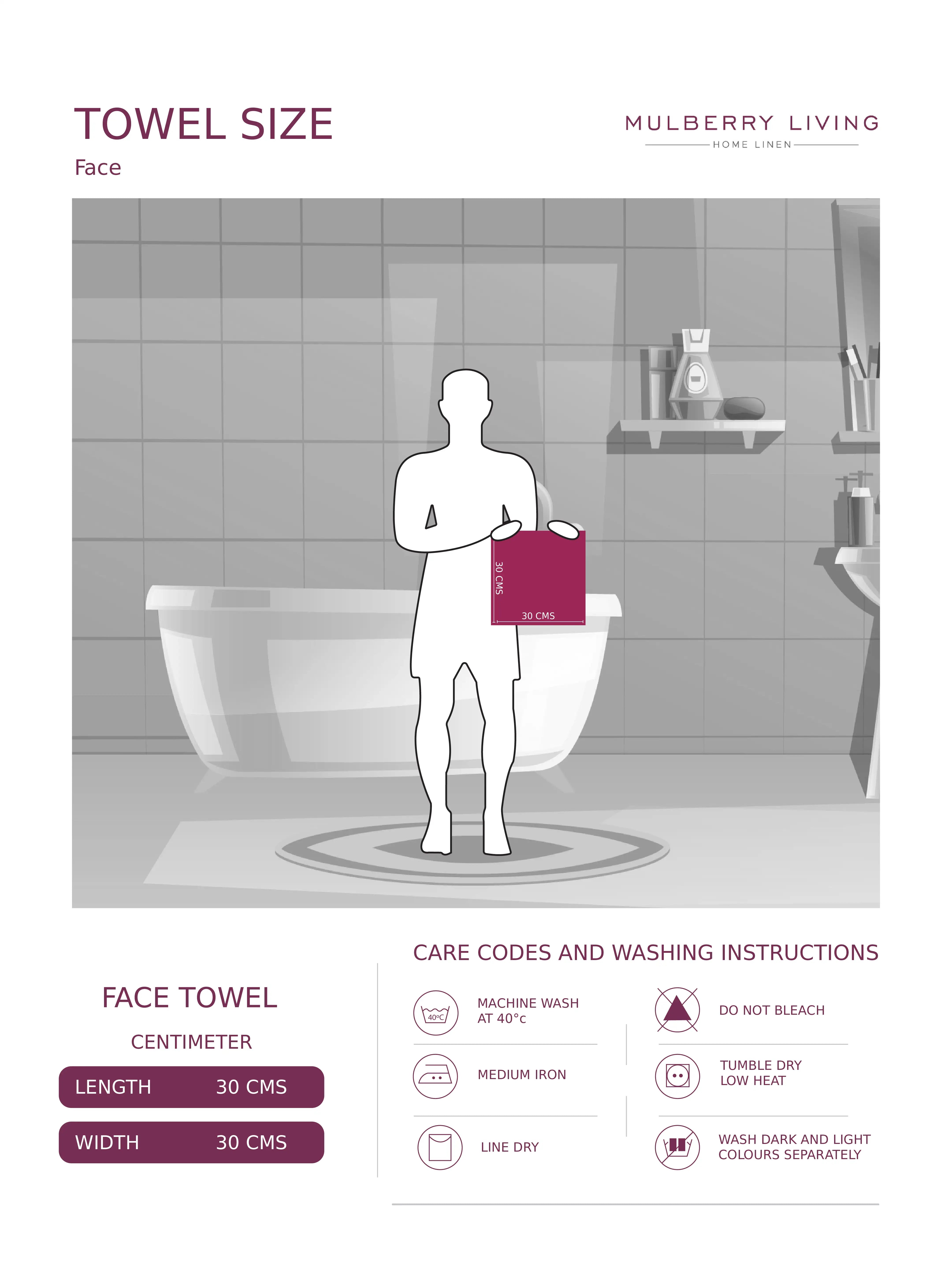 Terry Luxe Face Towels (Set of 8) - Ultra Soft, Lightweight, 550 GSM