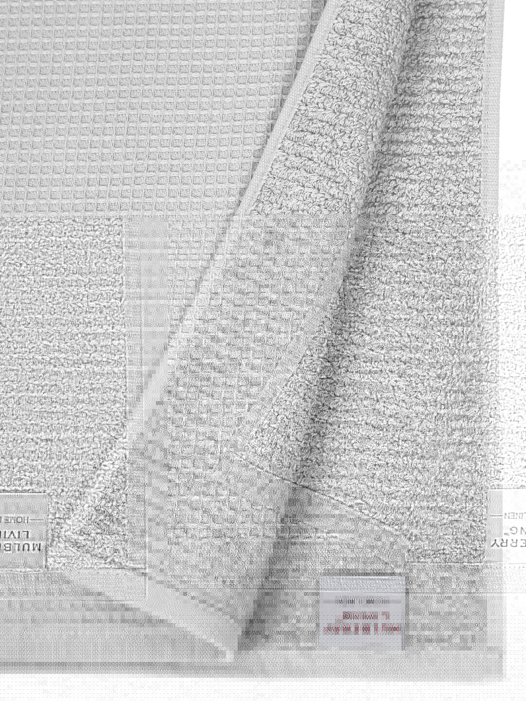 Waffle Comfort Towel Set (4 Pieces) - Soft, Quick Dry, 450 GSM