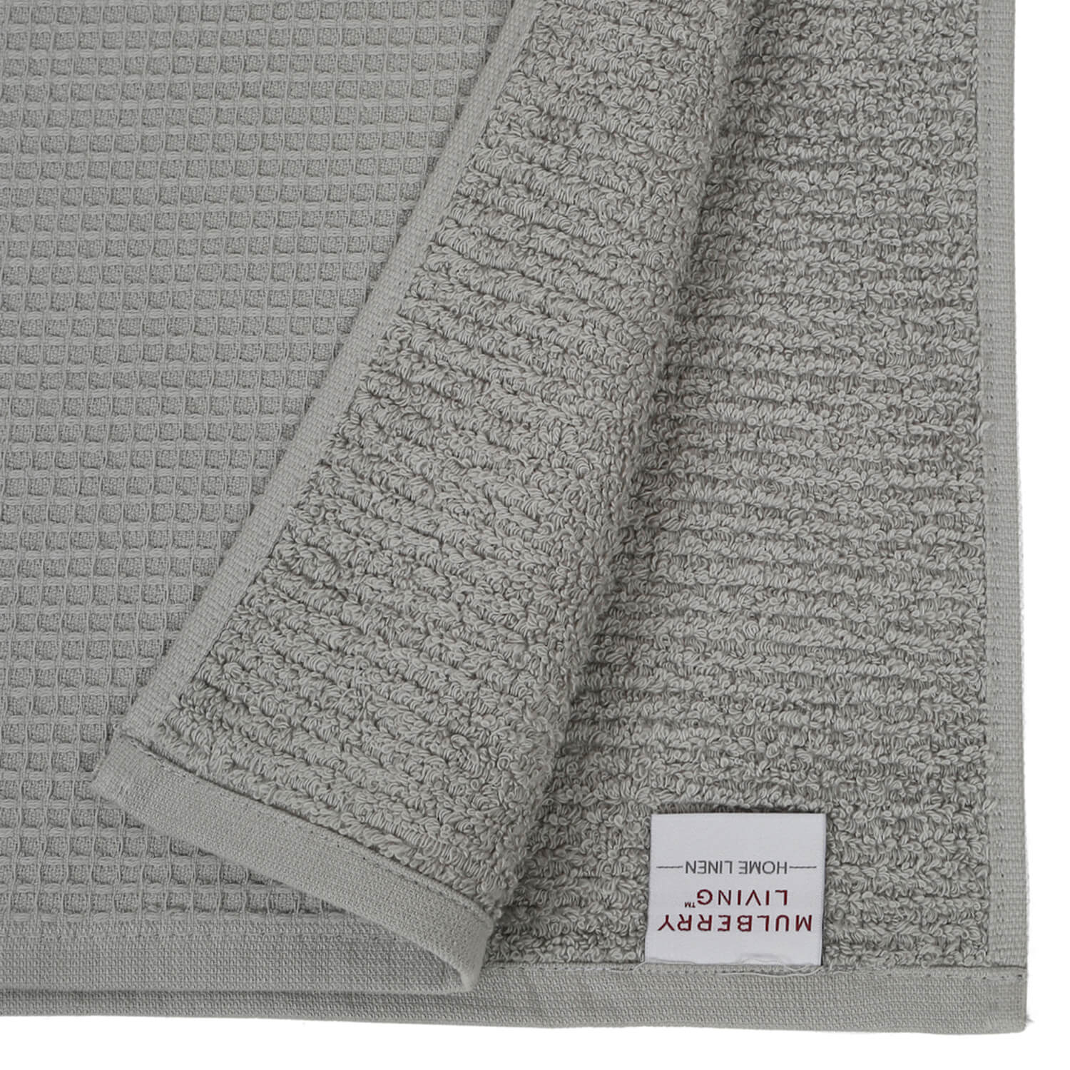 Waffle Comfort Towel Set (4 Pieces) - Soft, Quick Dry, 450 GSM