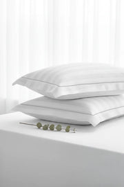 Elysian Stripes Pillow Covers (Set of 2) - 100% Cotton, 300TC, Ultra-Soft & Breathable